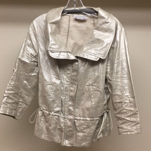 Glazed 70% linen 30% polyurethane jacket